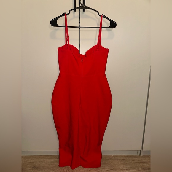 NWT NOOKIE ALLURE Red Cherry Midi Dress Size Medium - Picture 9 of 12